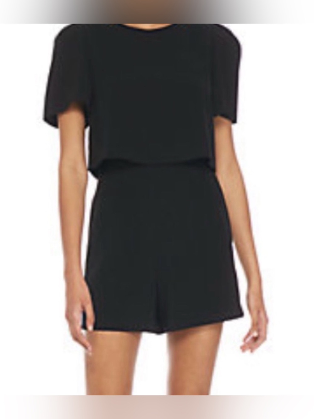 NWT Madison Black Shorts Romper, size M